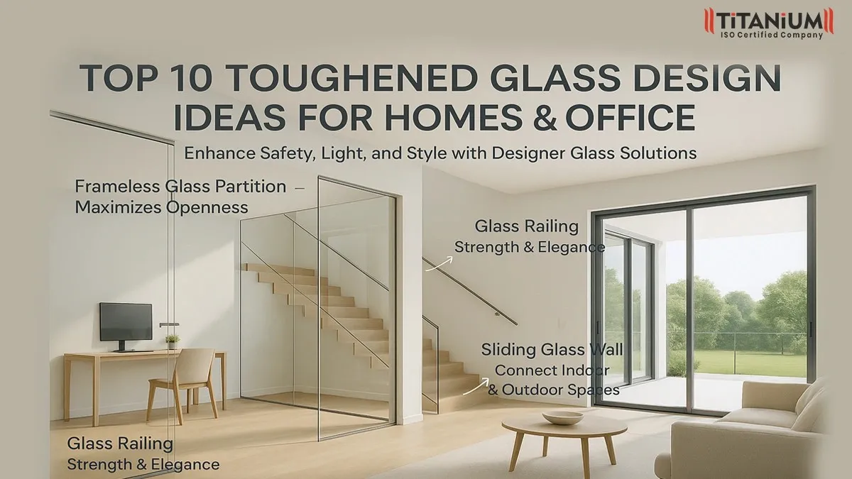 Top 10 Toughened Glass Design Ideas for Modern Homes & Offices - Titanium Glass Tech