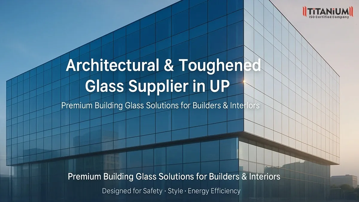 Architectural and Toughened Glass Supplier in UP | Premium Solutions for Builders & Interiors - Titanium Glass